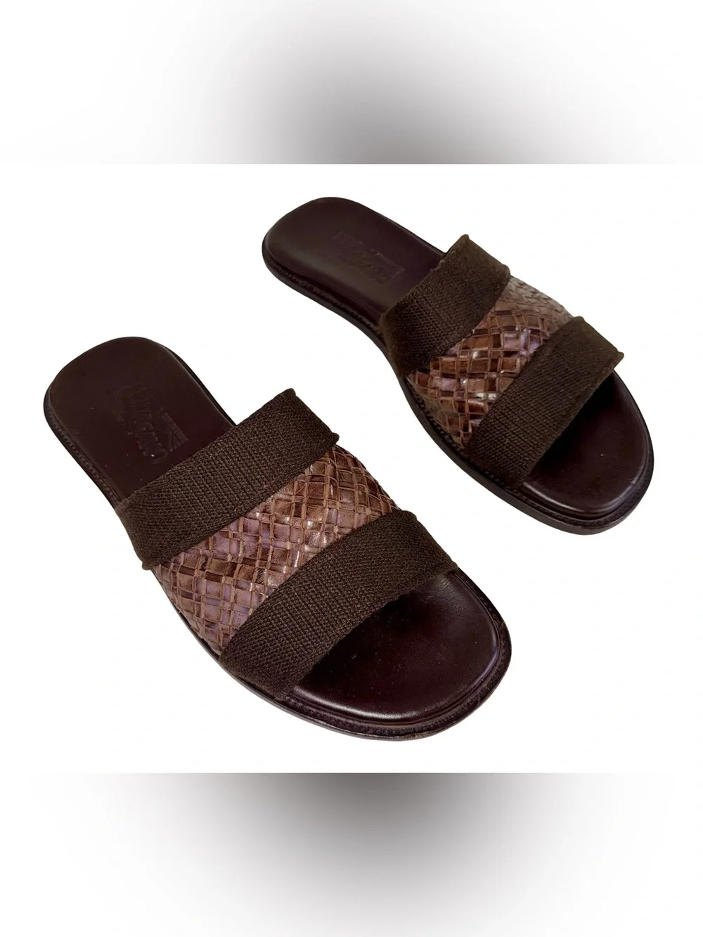 SALVATORE FERRAGAMO MENS SANDALS IN CHOCOLATE BROWN